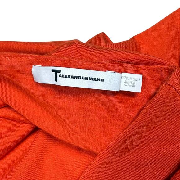 T by Alexander Wang Lace Up Orange Bodysuit Medium - Picture 7 of 7